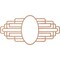 Ekena Millwork Elizabeth Wood Fretwork Pierced Ceiling Medallion, Cherry, 36"W x 18"H x 9 7/8"IW x 17"IH x 1/4"T CMWP36X18X0250EBCH - alternate 2
